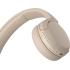 Sony CH520 Wireless Headphones, Bluetooth 5.2, 2.4GHz Band Frequency, Up to 40 Hours Continuous Communications, Up to 3 Hours Charing Time, Beige